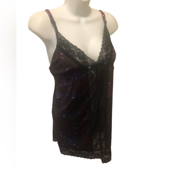Frederick’s Of Hollywood Galaxy Cosmic Chemise Nightie 2X Purple  Lolitaland - Picture 2 of 8